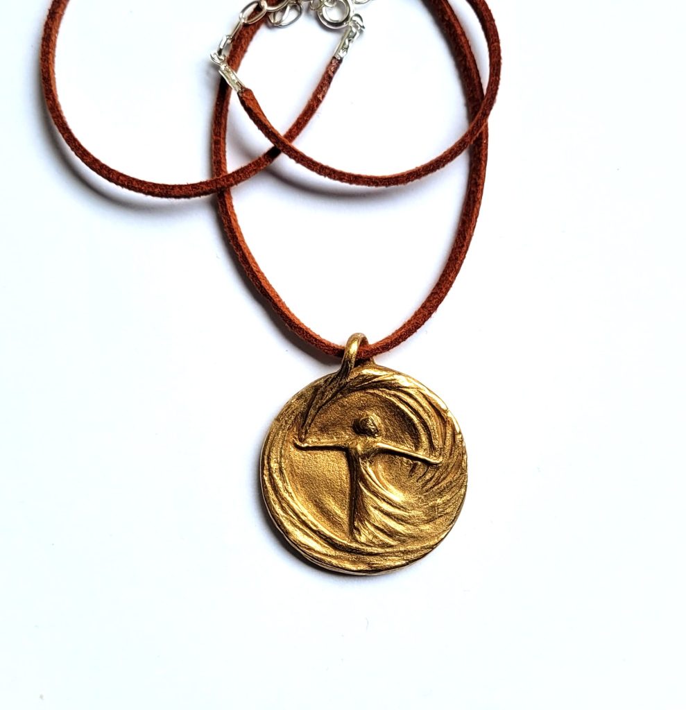 Happiness - Schmuckmedaille aus Bronze