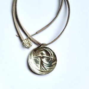 Happiness - Schmuckmedaille aus Feinsilber