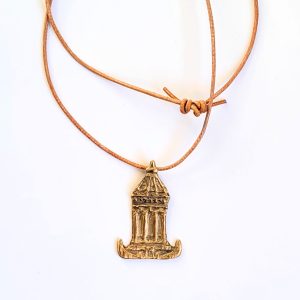 Mannheimer Wasserturm – Schmuckanhänger aus Bronze, Vintage-Charakter
