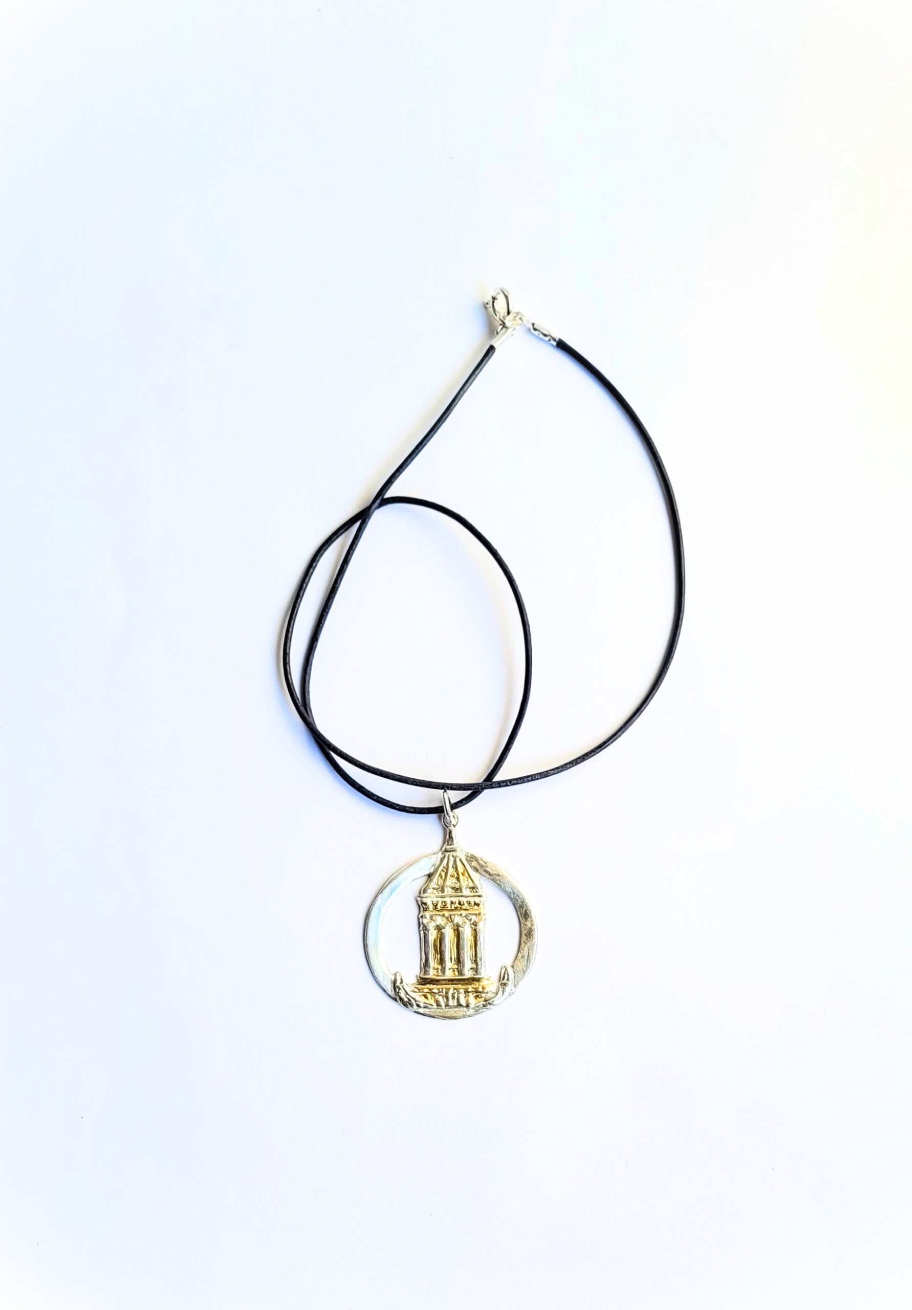 Mannheimer Wasserturm – Schmuckmedaille aus Feinsilber mit 24K Goldakzenten – Bild 3