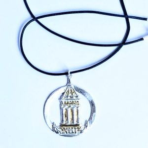 Mannheimer Wasserturm – Schmuckmedaille aus Feinsilber mit 24K Goldakzenten