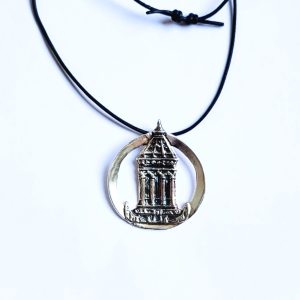 Mannheimer Wasserturm – Schmuckmedaille aus Feinsilber mit patinierter Oberfläche