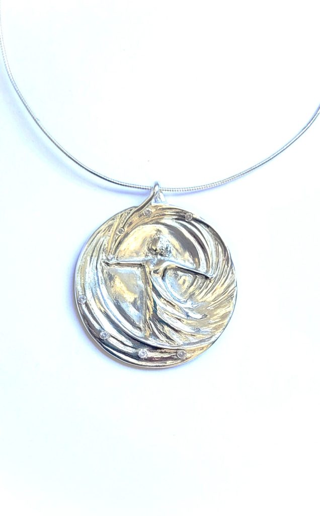 HAPPINESS – Original‑Schmuckmedaille mit Zirkonia